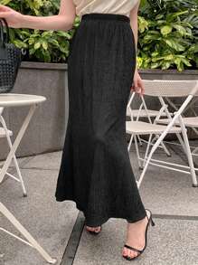 DAZY Women's Skirt, Suitable For Spring/Summer, Valentine's Day & Chinese New Year - Black - View 1