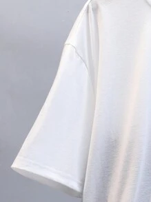 SHEIN Leap Crew Teenage Boy Utility Pockets Short Sleeve Top And Shorts Set