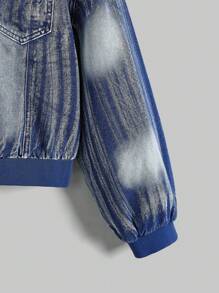 ROMWE Grunge Punk Retro Distressed Women Denim Jacket
