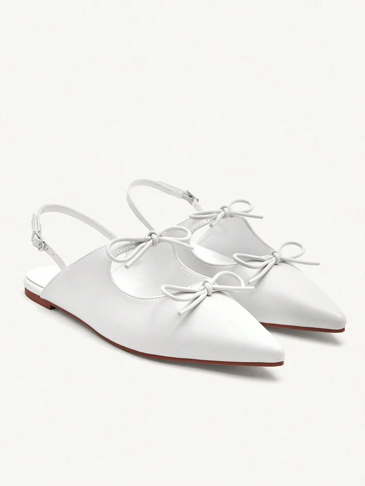 CUCCOO CHICEST Cream/Ivory PU Leather Pointed Toe Flat Slip-On Casual & Versatile Loafers For Women Valentine's Day