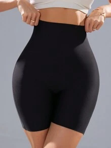 Women's Solid Color High Waist Simple Slim Fit Leisurewear Shapewear Bottoms