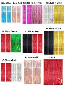 2 PIEZAS 1M X 2M Fondo de fiesta, lámina metálica, flecos, cortinas metálicas, cumpleaños, boda, decoración de aniversario de soltera, cortinas de seda para adultos, fondo de fiesta de cumpleaños, cortinas de pared con película de aluminio brillante con flecos