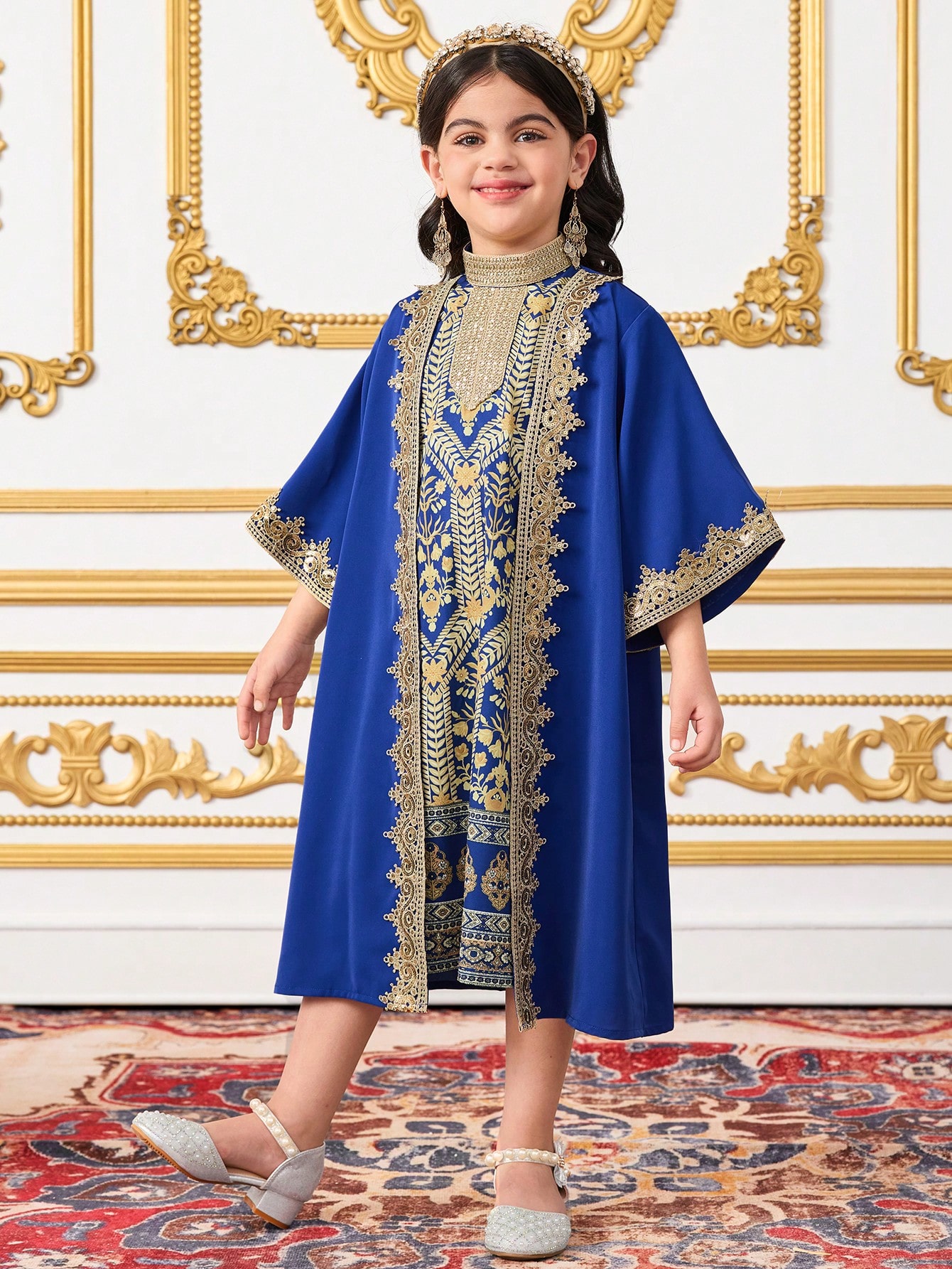 SHEIN مجموعة مكونة من قطعتين: كارديجان مُنسوج ذو ل...