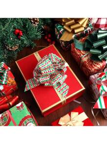 SHEIN 6/12 件 40 毫米宽蕾丝适用于圣诞礼物包装、圣诞装饰、花店、圣诞节 - 彩色 - 查看 7