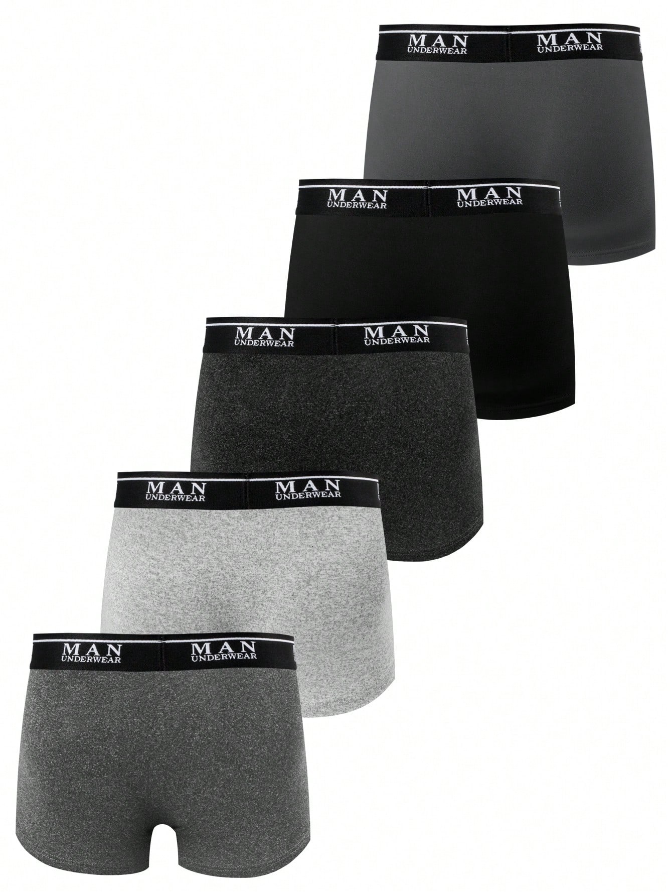 5 قطع بوكسر رجالي مريحة قابلة للتمدد