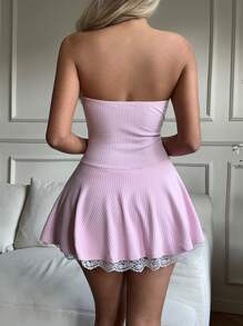 SHEIN EZwear Vestido mini casual y minimalista para uso diario de mujeres