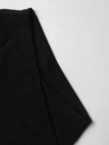 Chiquease Shorts casuales de cintura alta negros para mujer, primavera/verano