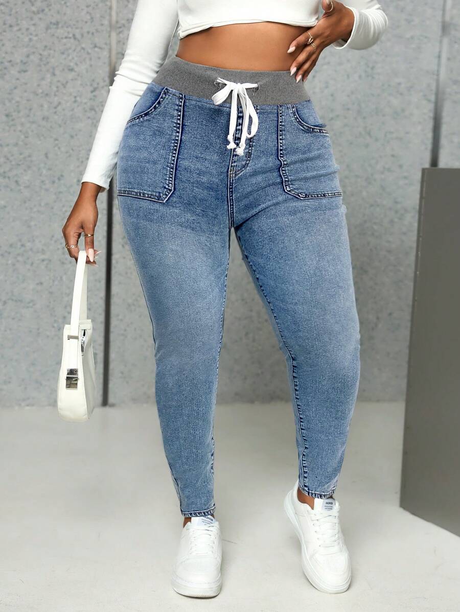 Jean Forever 21 Grande Taille (1X) - Slim Skinny - Neuf Avec Étiquettes - Longueur D'entrejambe 35"