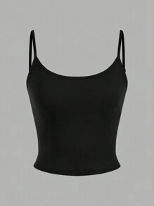 SHEIN EZwear 4pcs/Set Women's Casual Cropped Tank Tops, Suitable For Summer Back To School - Multicolor - View 11