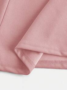 SHEIN فستان أنيق ملائم للبنات المراهقات، بتصميم موجز عصري مزين باللؤلؤ، مع تكسير الخصر على شكل حرف A باللون الوردي، مناسب للحفلات