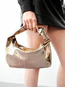 MOTF PREMIUM WOMEN'S FASHIONABLE CASUAL PLAIN COLOR SHOULDER BAG FOR WORK - smoke gray - View 5