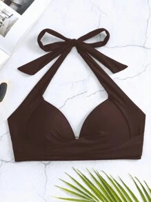 SHEIN Swim Women Beach Swimwear Top For Summer Beach Vacation