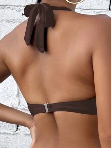 SHEIN Swim Women Beach Swimwear Top For Summer Beach Vacation