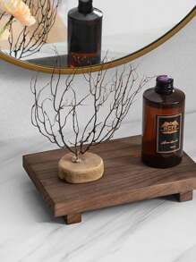 1 szt. Taca łazienkowa Vanity Hands Mydło Zapachowa świeca Uchwyt do przechowywania Retro Drewniana taca do przypraw kuchennych Dekoracja domu Ręce Dozownik mydła Taca do kuchni i łazienki Blat Perfumy Ręcznik Organizer Taca do zbiornika toaletowego