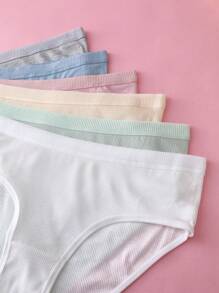 Set de 6 bragas simples y cómodas para adolescentes