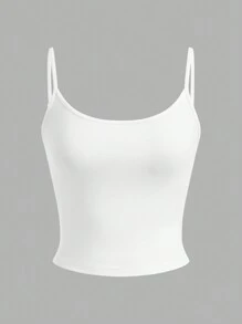 SHEIN EZwear 4pcs/Set Women's Casual Cropped Tank Tops, Suitable For Summer Back To School - Multicolor - View 10