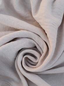 SHEIN LUNE Blusa de encaje y parches para la cintura, ideal para vacaciones - Caqui - Ver 7