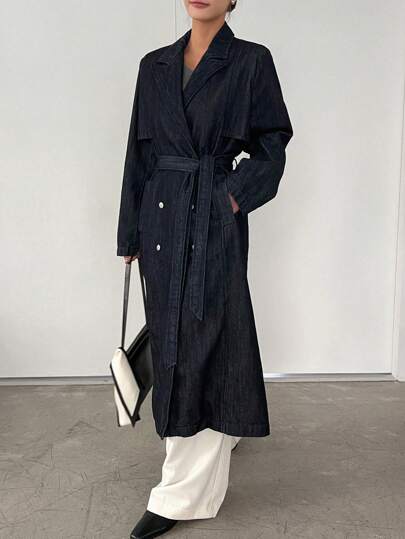 DAZY جاكيت نسائي طويل من الجينز