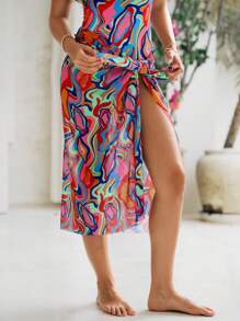 Vivid Eden Cubre informal suelto para mujer, simple y con estilo para uso diario