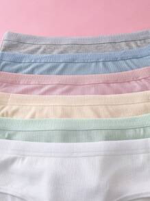 Set de 6 bragas simples y cómodas para adolescentes