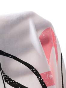 DAZY Loose Cartoon Print Nightshirt Pajama - White - View 7