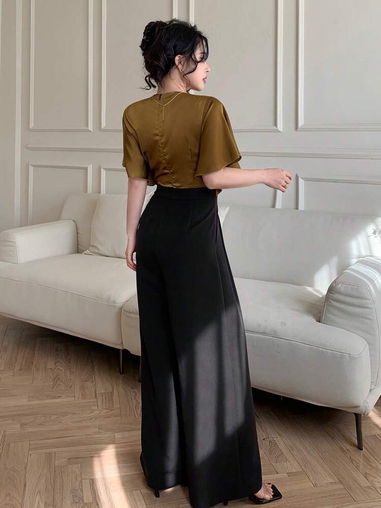 Women's Summer New Style Retro Colorblock Jumpsuits For Women