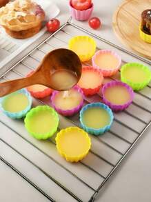 Reusable Silicone Cupcake Baking Cups, 2 Inch Silicone Baking Cups, Reusable & Non-Stick Muffin Cupcake Liners For Party Christmas (Multicolor, 6 Styles) - Multicolor - View 5