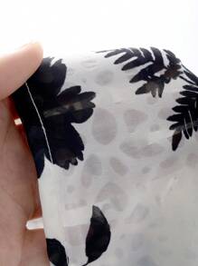 DAZY Blusa casual de mujer con estampado floral y abierta en la parte delantera, para el verano
