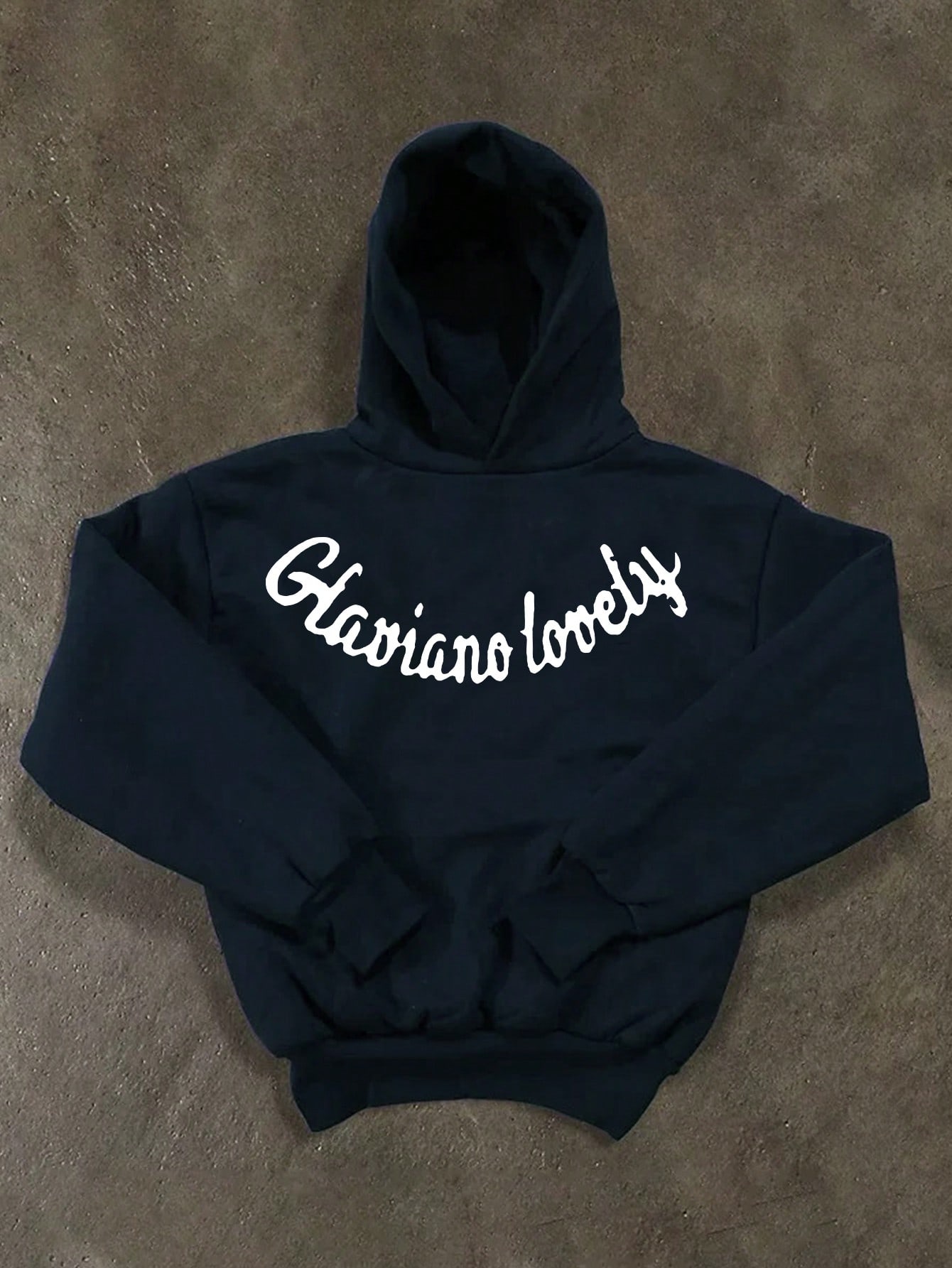 SHEIN Men's Casual Letter Print Long Sleeve Hoodie, Minimalist Style