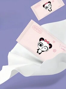 50pcs Individually Wrapped Portable Disposable Cleaning Wet Wipes (Random Color) - Multicolor - View 3