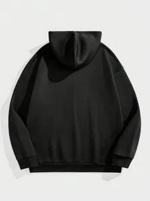 Manfinity VCAY Men's Loose Knit Long Sleeve Hoodie, Minimalist And Casual Everyday Wear