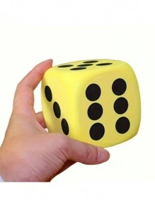 3.8-8cm Large Foam Dice, Party Game Dice, Perfect Gift For Birthdays, Halloween And Christmas (Random Colors)