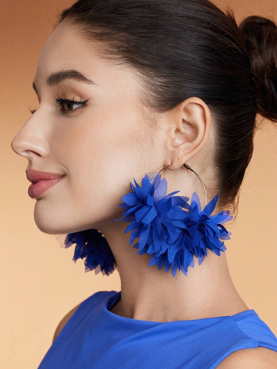 SHEIN SXY Women's Simple Solid Color Practical Multi-Function Earrings