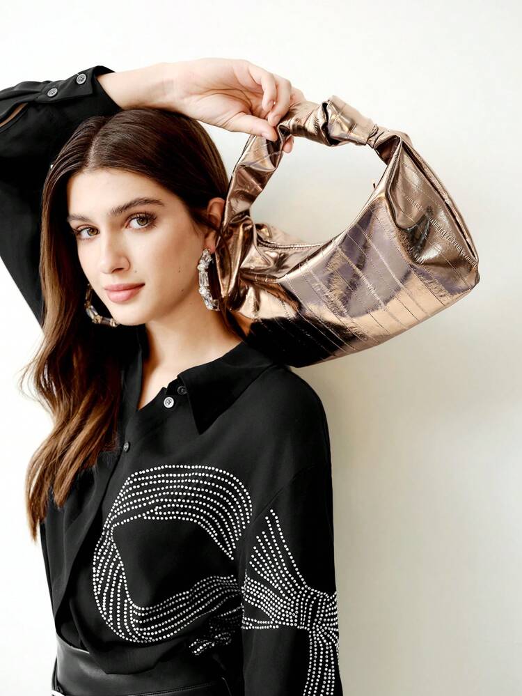 WOMEN'S FASHIONABLE CASUAL PLAIN COLOR SHOULDER BAG FOR WORK