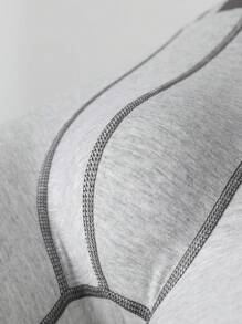 3pcs/Pack Men's Boxer Briefs, Casual Sports Long Leg Trunks, Plus Size Underwear Shorts, All Season - Multicolor - View 8