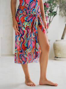Vivid Eden Cubre informal suelto para mujer, simple y con estilo para uso diario
