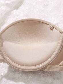 2 件套女士纯色基本款合身休闲文胸带钢圈