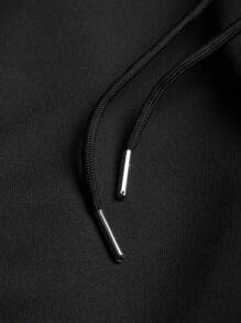 Manfinity Sport Corelite Men's Letter Print Front Tie Waist Casual Sweatpants, Everyday Loungewear Sweat Pants - Brown - View 5