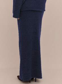 MUSERA Soft Knit Low Waist Maxi Skirt Spring Y2K 90's Casual Cute Thanksgiving Chic