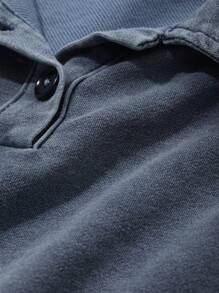 DAZY 女士休闲翻领长袖牛仔夹克，秋季服装 - 淺色水洗藍 - 查看 7