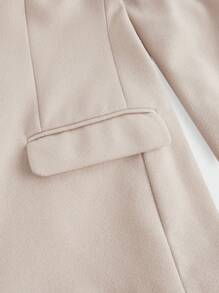 Manfinity VCAY 2pcs Men's Slim Fit Business Suit Set, Suitable For Autumn - Apricot - View 10