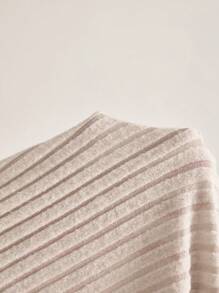 MaterniWear Maternity Old Money   Ribbed Knit Belted Casual Midi Dress