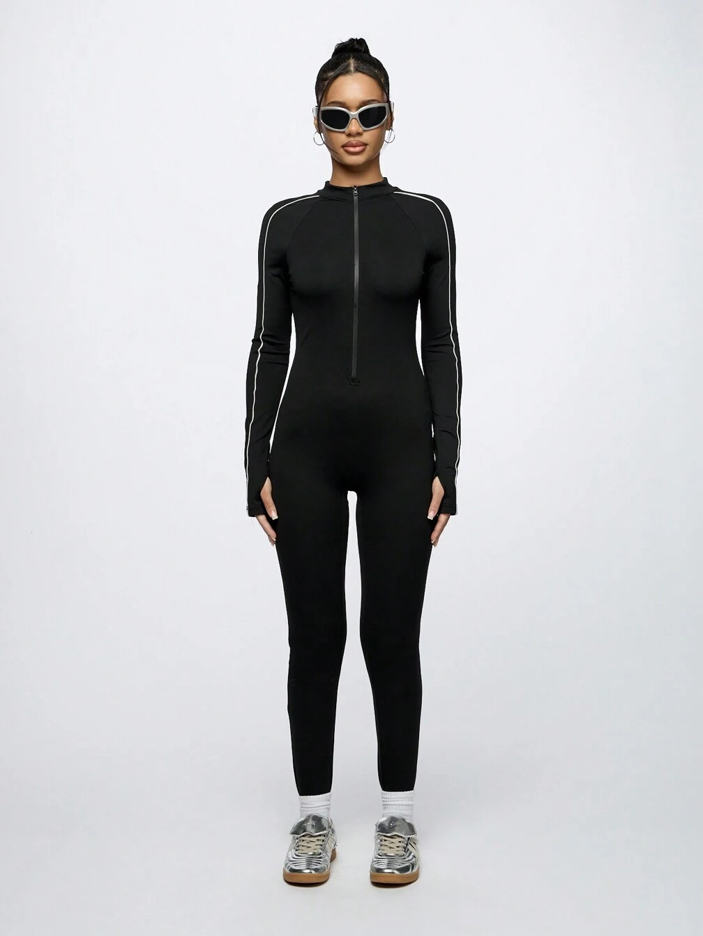 SUMWON WOMEN Athletic PerFormance Full Length Unitard Jumpsuit