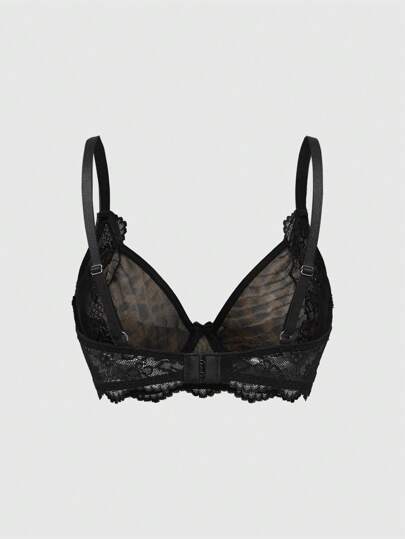 J-Fashion Y2K Retro Color Block Leopard Print Underwire Bra