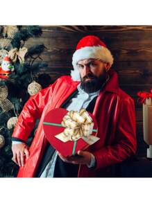 SHEIN 6/12 件 40 毫米宽蕾丝适用于圣诞礼物包装、圣诞装饰、花店、圣诞节 - 彩色 - 查看 5