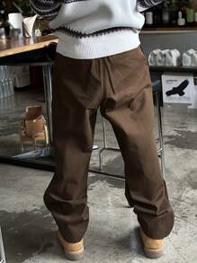DAZY Men Brown Pants With All-Season Label Design - Brown - View 5