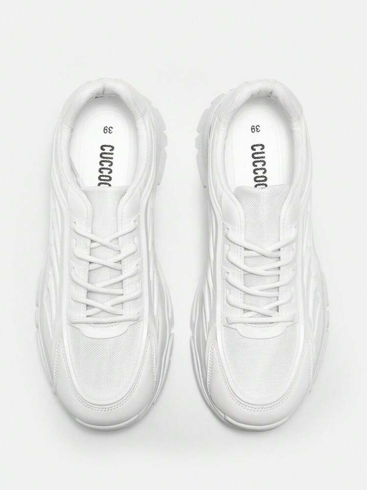 CUCCOO CURVES Women Outdoor Anti-Slip Breathable Casual Fashion Versatile Platform Chunky Sneakers