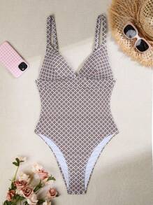 Summer New Backless Printed One-Piece Swimsuit For Women - Multicolor - View 8