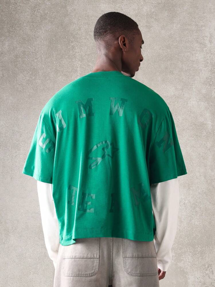 Streetwear Oversized Layered Double Sleeve Men T-Shirt