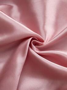 6 piezas Conjunto de pijama de 3 piezas para niñas, cárdigan con bolsillo y bordado de corazón de unicolor, pantalones cortos de manga corta, conjunto casual cómodo para reuniones familiares y uso en interiores, verano - Multicolor - Ver 7